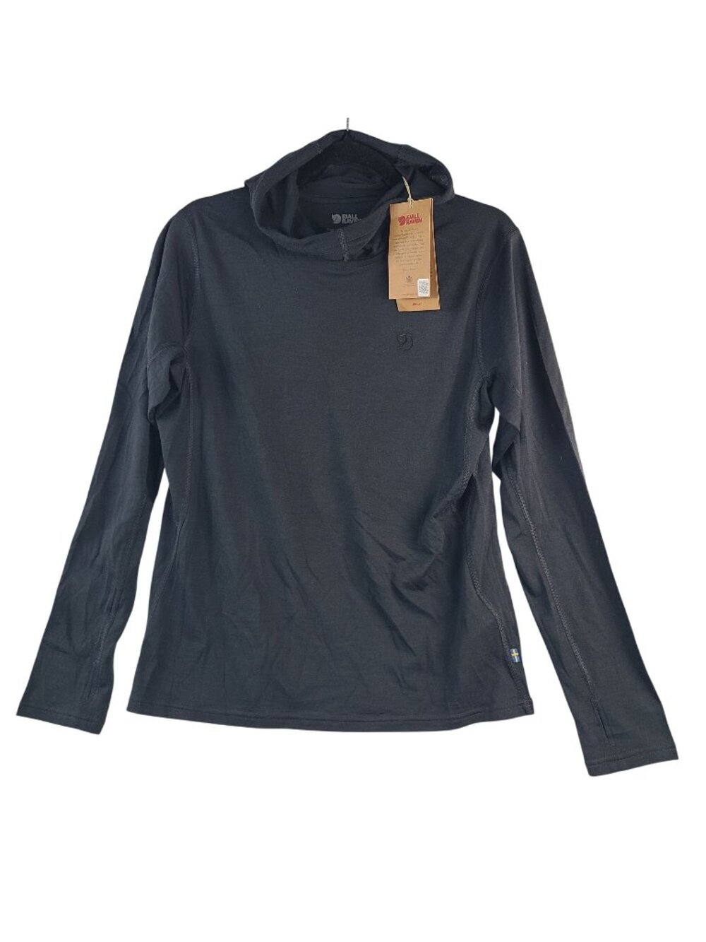 NEW Fjallraven Abisko Wool Hoodie Women's Black Size M